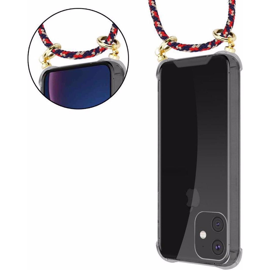 Thumbnail - Cadorabo TPU Handy Kette GOLD Cover, Handykette, Rot