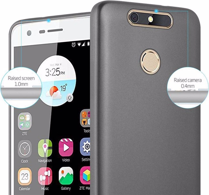 Produktbild Cadorabo TPU Matt Metallic Cover (ZTE Blade V8 Mini)