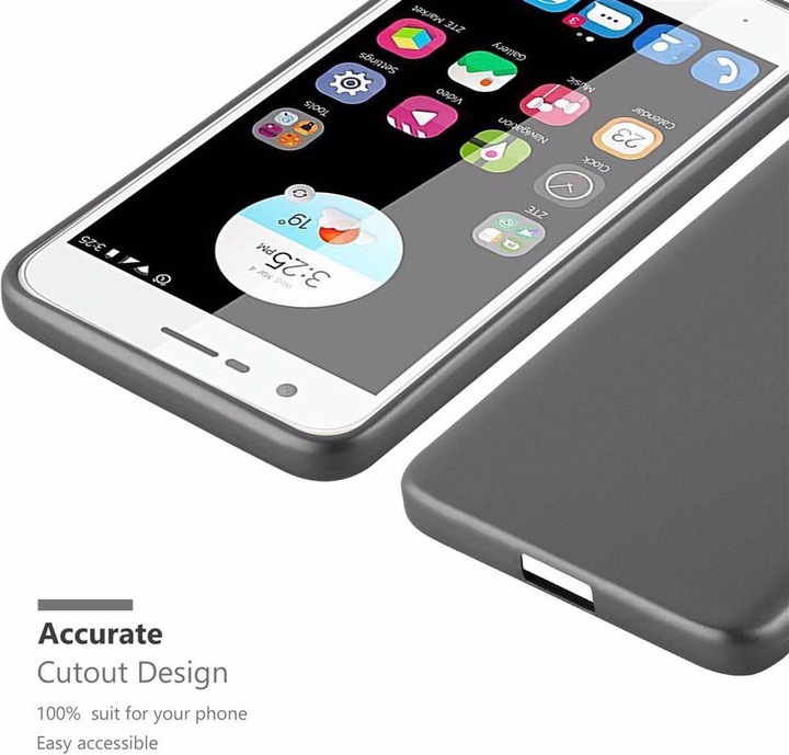 Produktbild Cadorabo TPU Matt Metallic Cover (ZTE Blade V8 Mini)