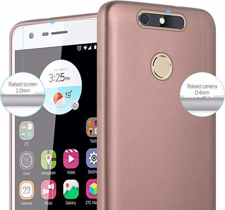 Produktbild Cadorabo TPU Matt Metallic Cover (ZTE Blade V8 Mini)