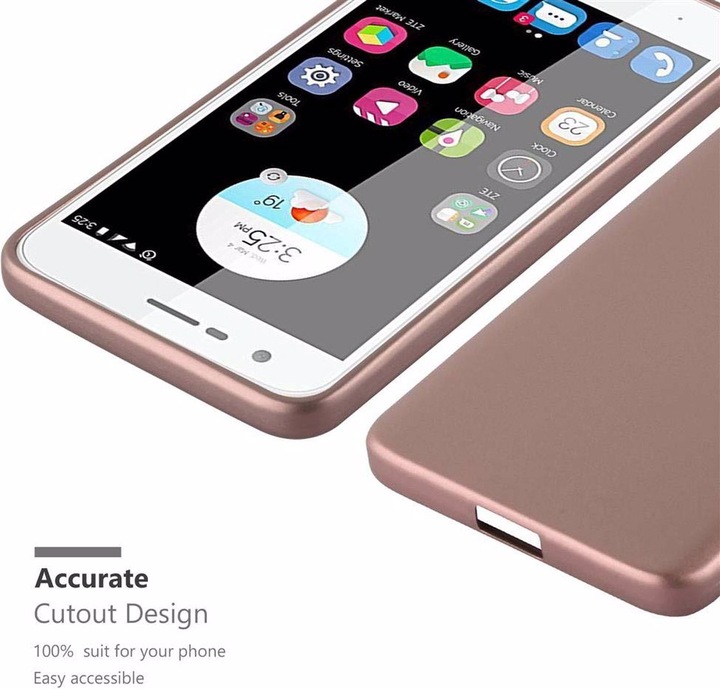 Produktbild Cadorabo TPU Matt Metallic Cover (ZTE Blade V8 Mini)