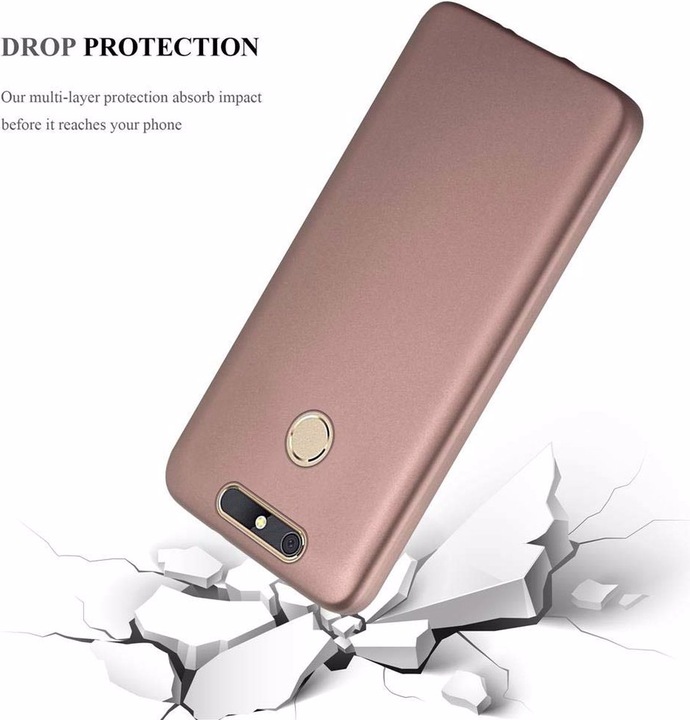 Produktbild Cadorabo TPU Matt Metallic Cover (ZTE Blade V8 Mini)