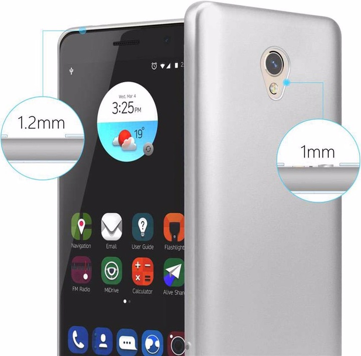 Produktbild Cadorabo TPU Matt Metallic Cover (ZTE Blade V7)