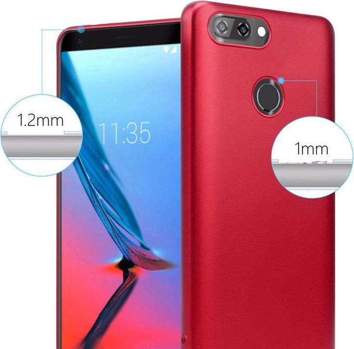 Produktbild Cadorabo TPU Matt Metallic Cover (ZTE Blade V9)