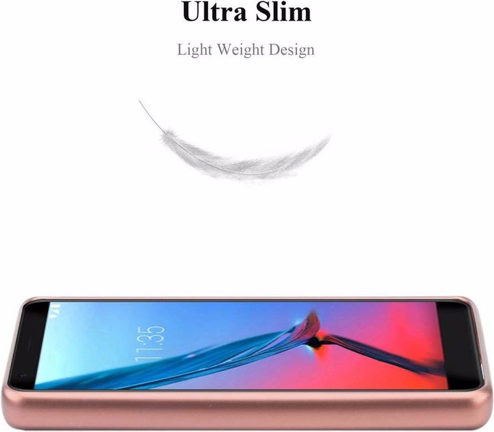Actual product image Cadorabo TPU Matt Metallic Cover (ZTE Blade V9)