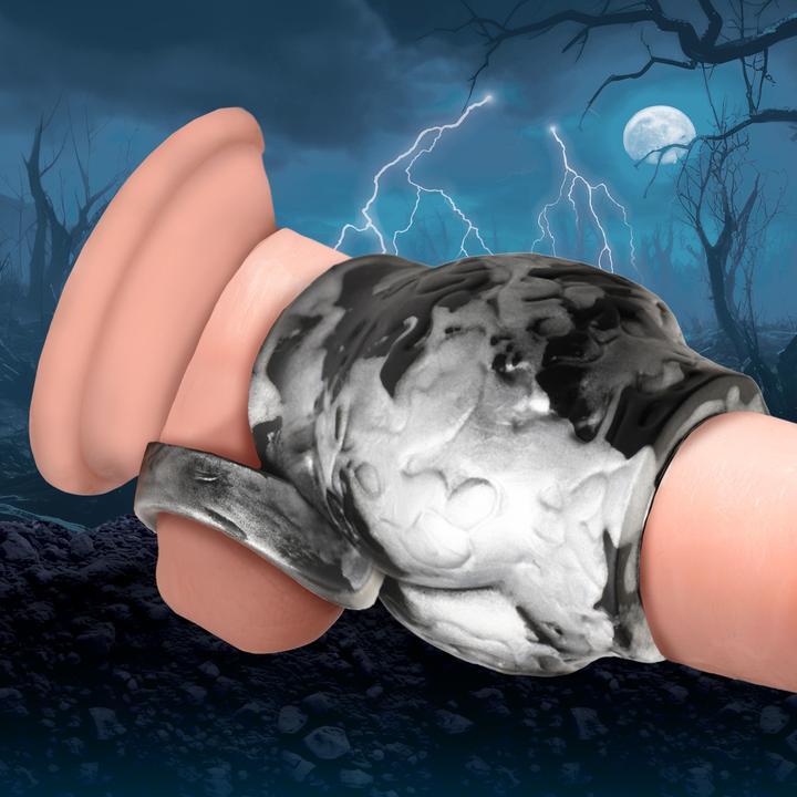Actual product image Creature Cocks XR Brands - Night Prowler Ball Stretcher - Gray (2.50 cm)