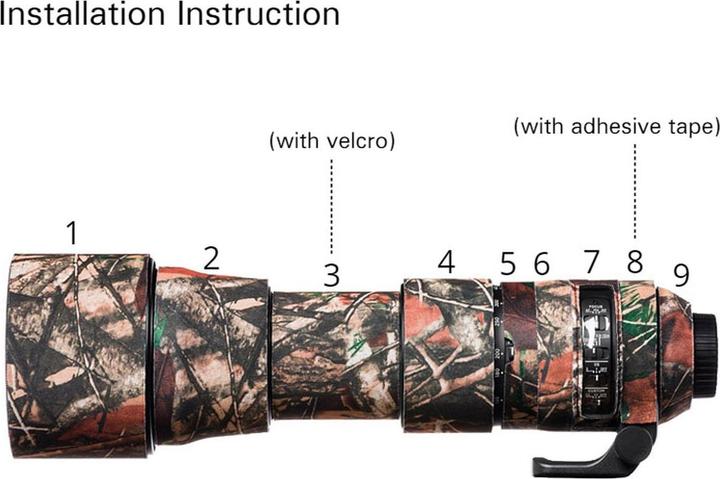 Actual product image easyCover Lens Oak Cover Camoufl. brown for Nikon 200-500mm VR (Cover)