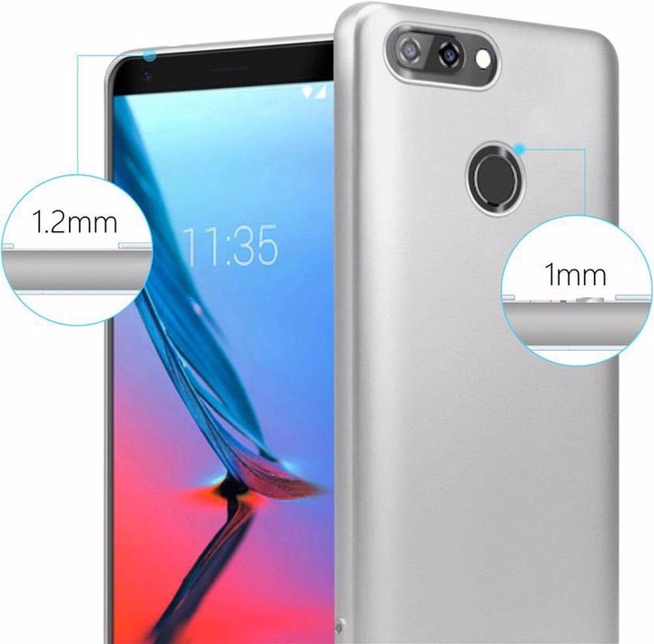 Produktbild Cadorabo TPU Matt Metallic Cover (ZTE Blade V9)