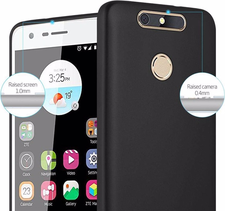 Produktbild Cadorabo TPU Matt Metallic Cover (ZTE Blade V8 Mini)