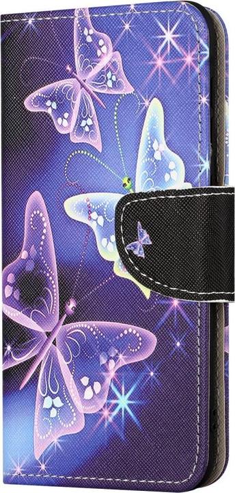 Actual product image Ueli Express iPhone 15 Book Case with Card Pocket Butterflies (Apple iPhone 15)