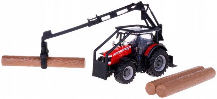 Immagine prodotto Bburago 18/31671 Trattore Massey Ferguson 8740S Scala ufficiale 1:32 rosso metallizzato con trazione