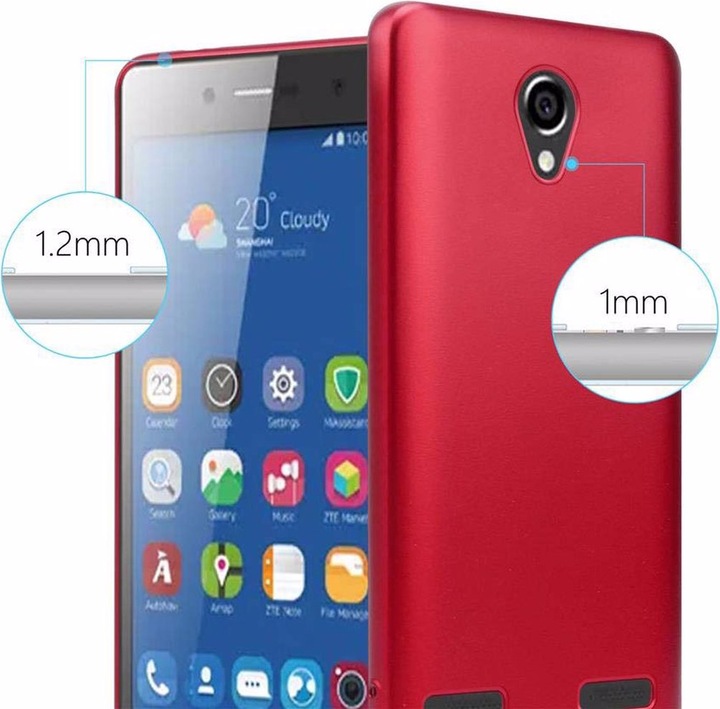 Produktbild Cadorabo TPU Matt Metallic Cover (ZTE Blade L7)