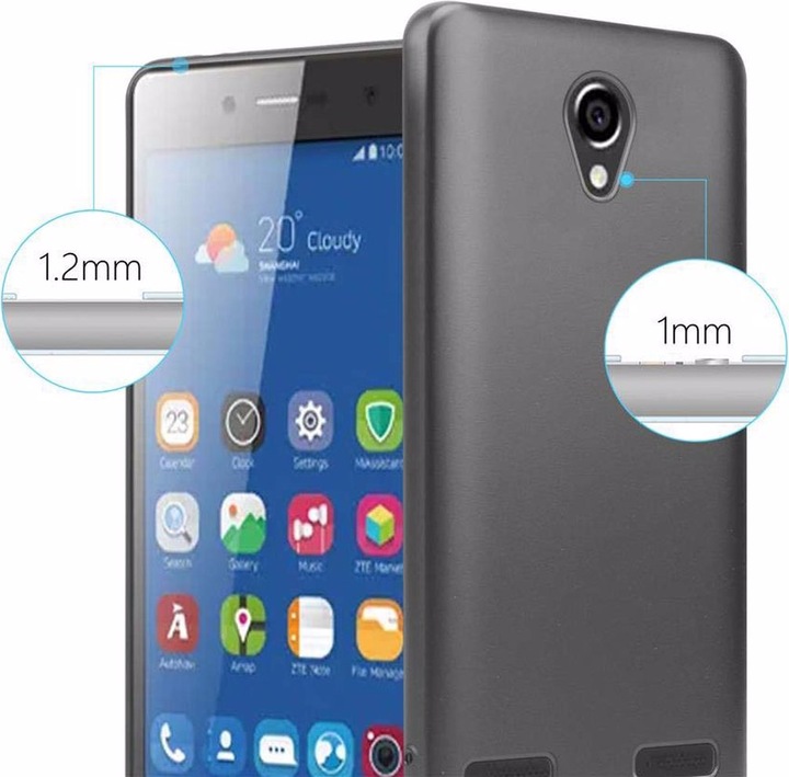 Produktbild Cadorabo TPU Matt Metallic Cover (ZTE Blade L7)