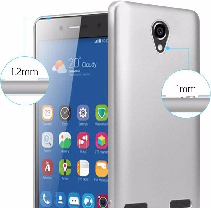 Produktbild Cadorabo TPU Matt Metallic Cover (ZTE Blade L7)
