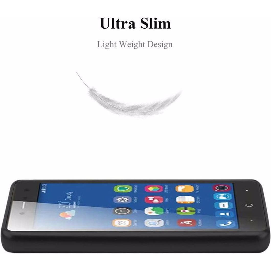 Thumbnail - Cadorabo TPU Matt Metallic Cover (ZTE Blade L7), Smartphone Hülle, Schwarz