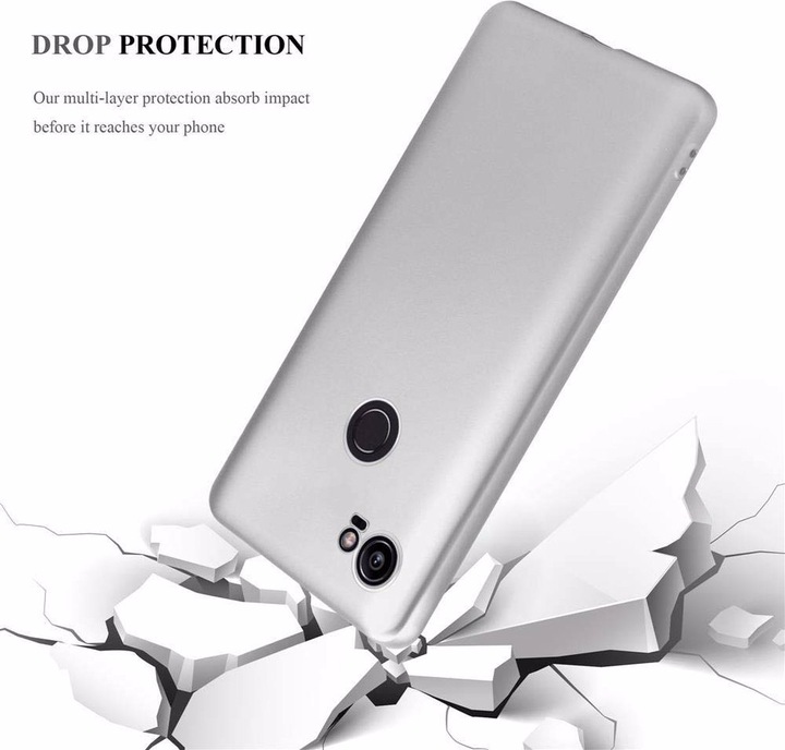 Produktbild Cadorabo TPU Matt Metallic Cover (Google Pixel 2 XL)