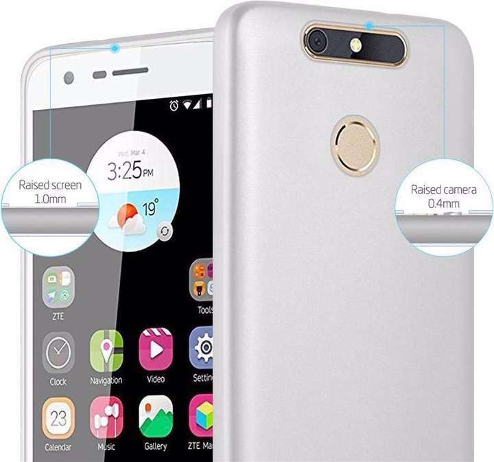 Produktbild Cadorabo TPU Matt Metallic Cover (ZTE Blade V8 Mini)