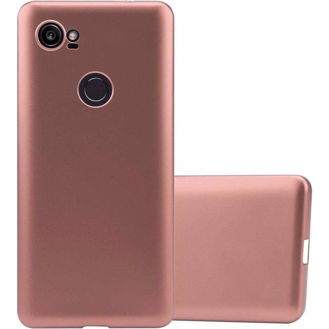 Thumbnail - Cadorabo TPU Matt Metallic Cover (Google Pixel 2 XL), Smartphone Hülle, Rosa