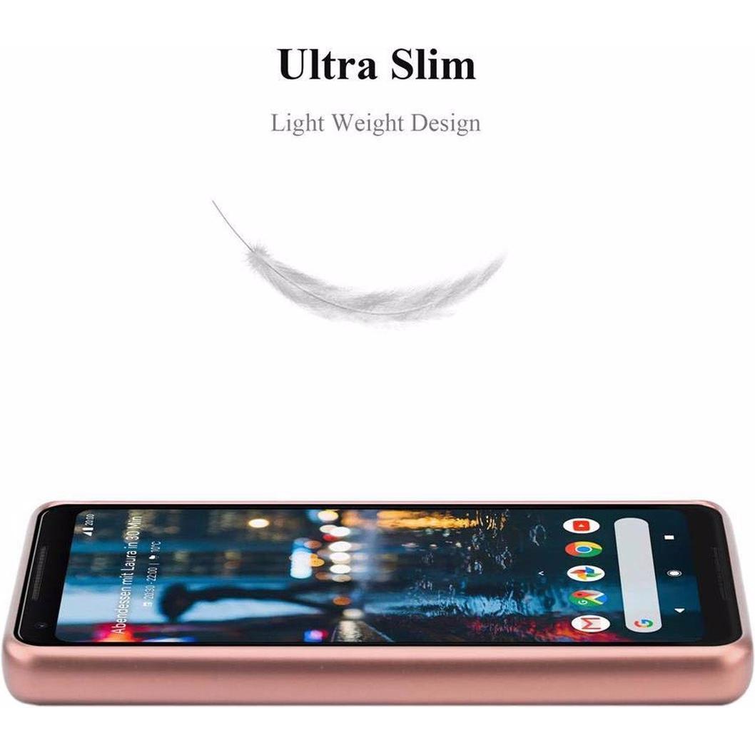 Thumbnail - Cadorabo TPU Matt Metallic Cover (Google Pixel 2 XL), Smartphone Hülle, Rosa