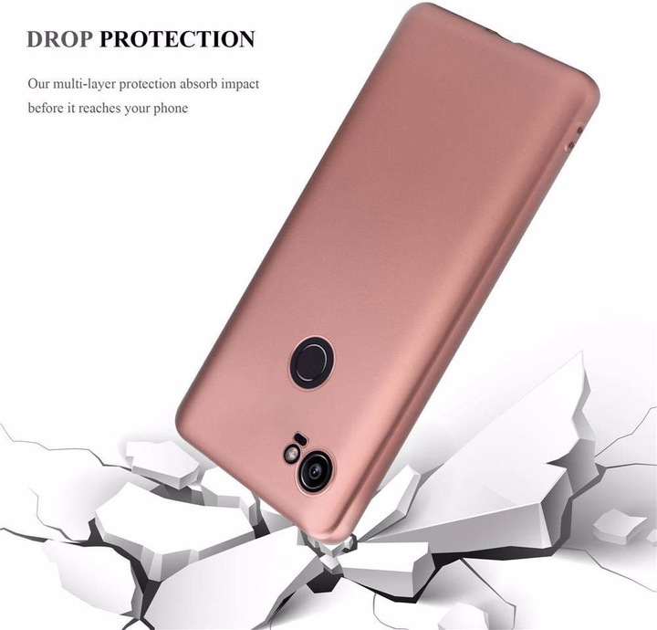 Actual product image Cadorabo TPU Matt Metallic Cover (Google Pixel 2 XL)