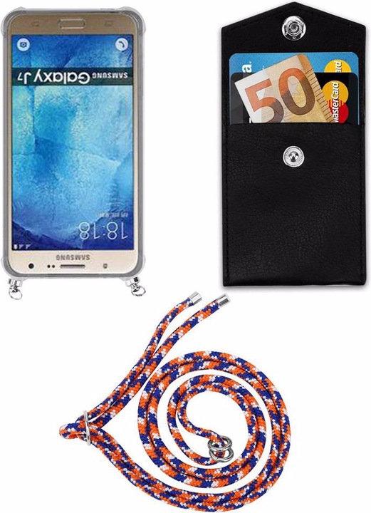 Produktbild Cadorabo TPU Handy Kette SILBER Cover
