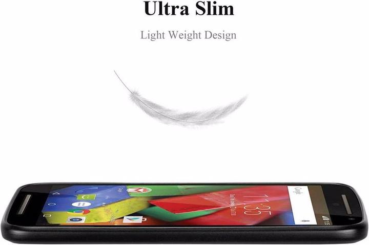 Actual product image Cadorabo TPU Matt Metallic Cover (Motorola Moto G2 (2nd Gen))