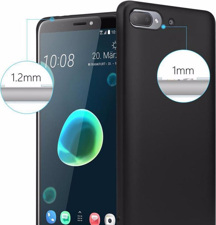 Actual product image Cadorabo TPU Matt Metallic Cover (HTC Desire 12+)