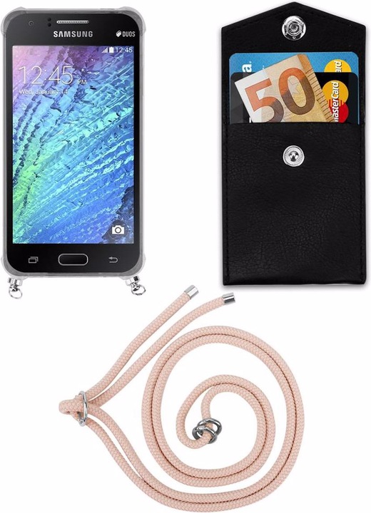 Produktbild Cadorabo TPU Handy Kette SILBER Cover