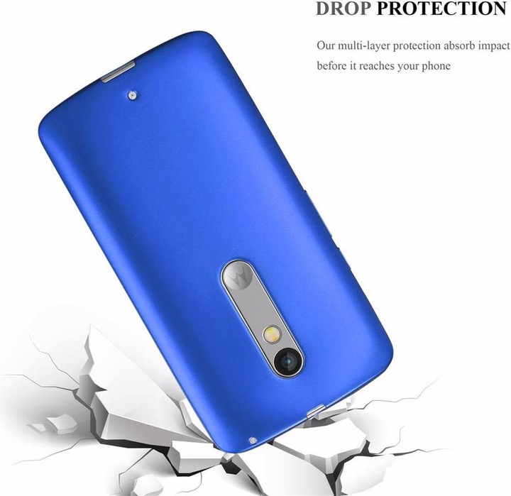 Actual product image Cadorabo TPU Matt Metallic Cover (Motorola Moto X Play)