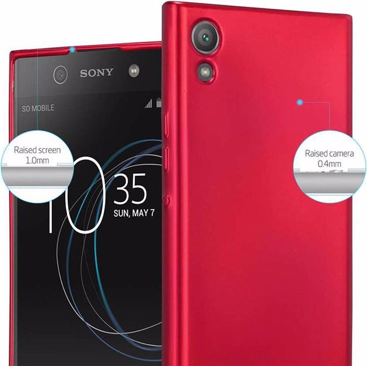 Actual product image Cadorabo TPU Matt Metallic Cover (Sony Xperia XA1)
