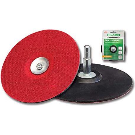 Stalco, Schleifmittel, SCHLEIFTELLER Ø125mm SCHAFT Ø8mm Klett Stüzuteller für Bohrmaschine NEU