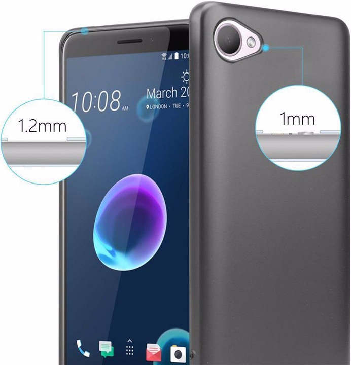 Produktbild Cadorabo TPU Matt Metallic Cover (HTC Desire 12)