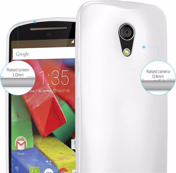 Produktbild Cadorabo TPU Matt Metallic Cover (Motorola Moto G2 (2nd Gen))