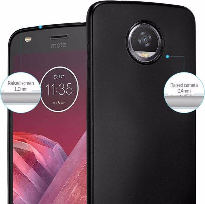 Produktbild Cadorabo TPU Matt Metallic Cover (Motorola Moto Z2 Force, Motorola Moto Z2 Play)