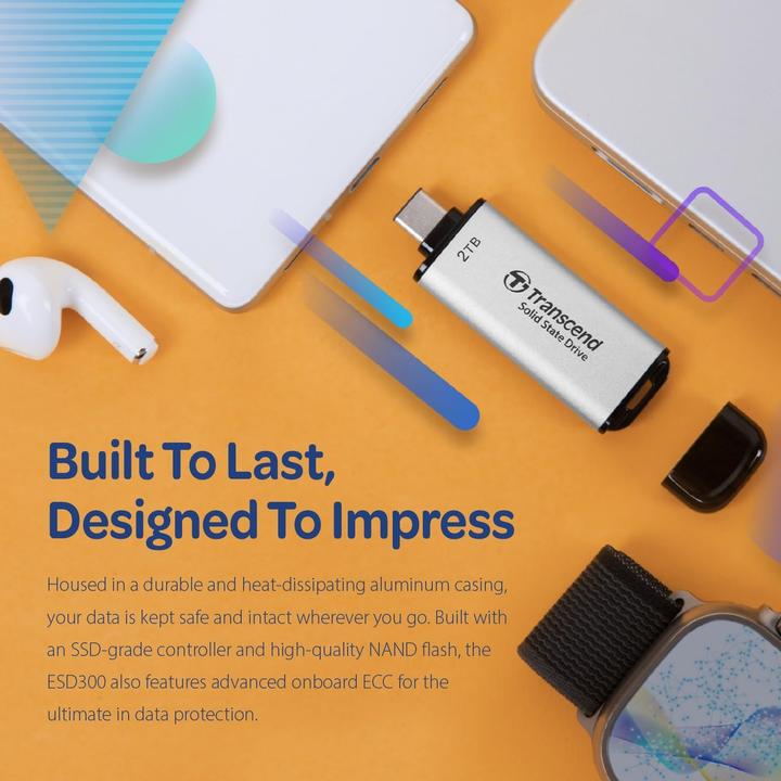 Produktbild Transcend ESD300 (2000 GB, USB-C)