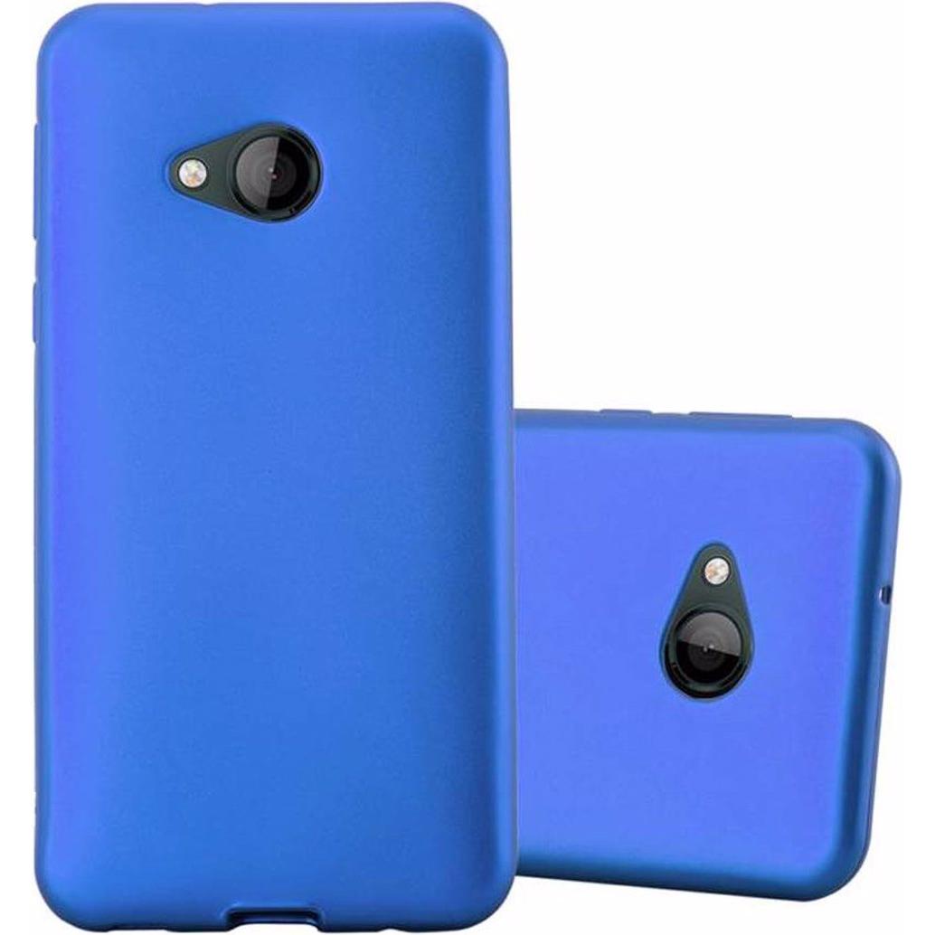 Cadorabo TPU Matt Metallic Cover (HTC U Play), Smartphone Hülle, Blau