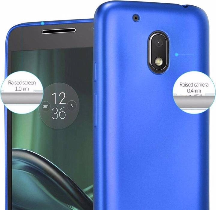 Actual product image Cadorabo TPU Matt Metallic Cover (Motorola Moto G4 Play)