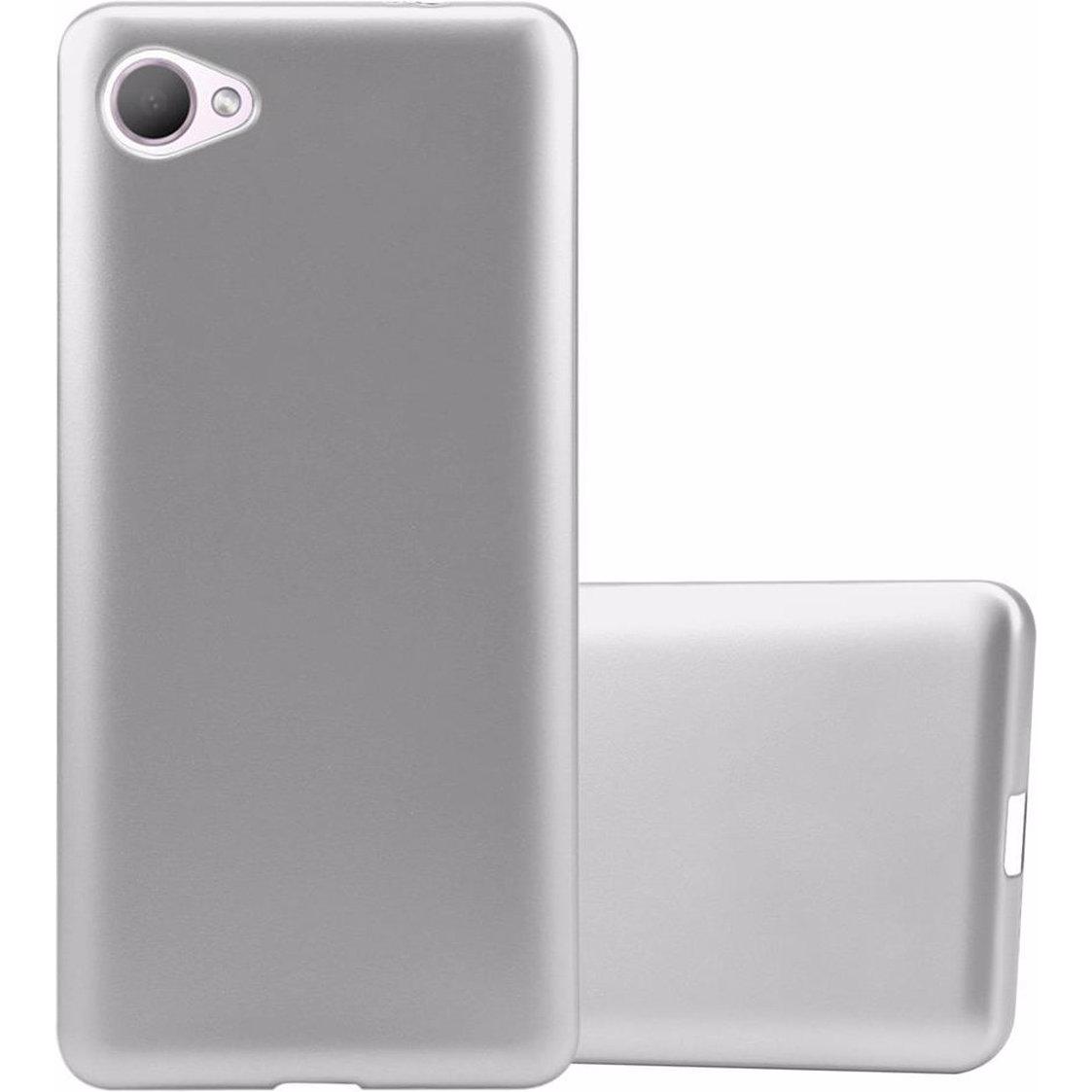 Thumbnail - Cadorabo TPU Matt Metallic Cover (HTC Desire 12), Smartphone Hülle, Silber