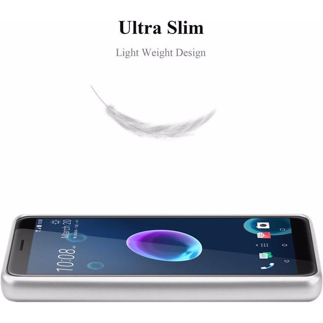 Thumbnail - Cadorabo TPU Matt Metallic Cover (HTC Desire 12), Smartphone Hülle, Silber
