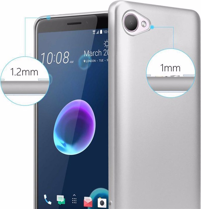Produktbild Cadorabo TPU Matt Metallic Cover (HTC Desire 12)