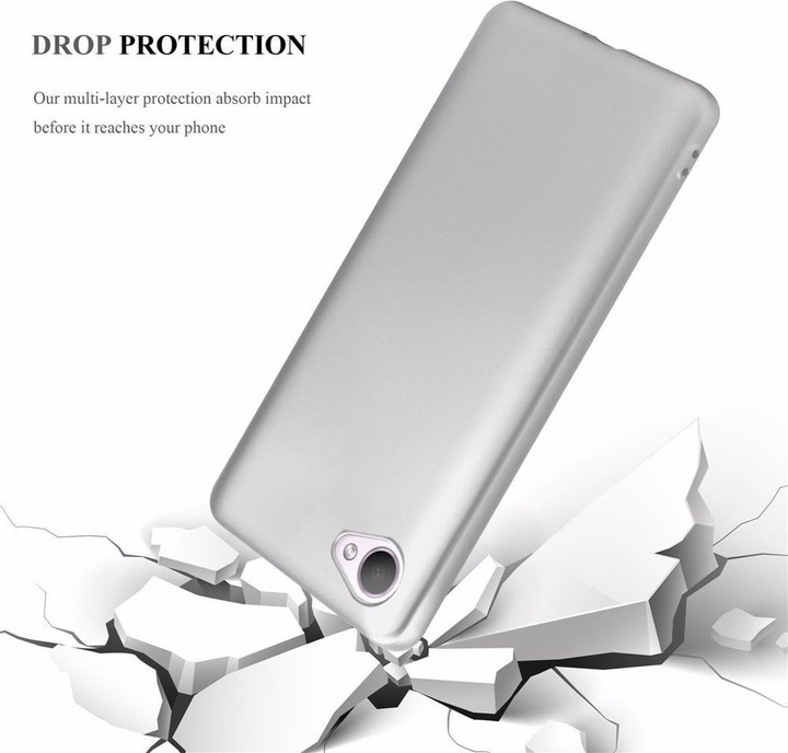 Produktbild Cadorabo TPU Matt Metallic Cover (HTC Desire 12)