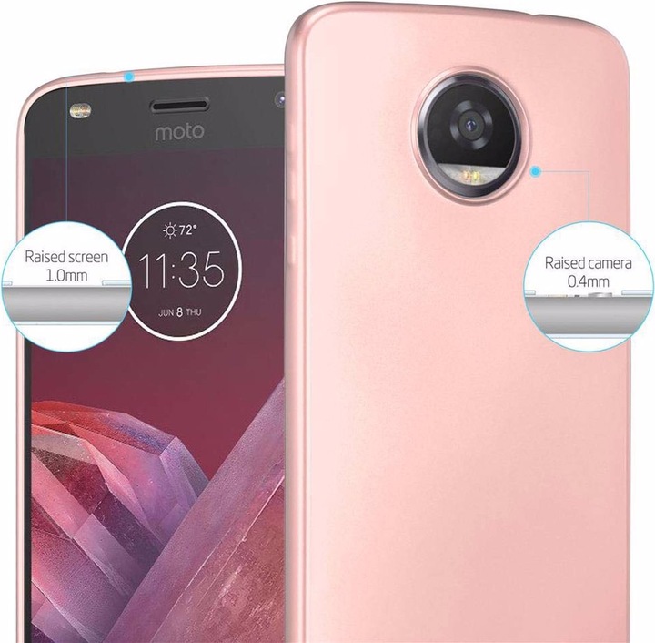 Produktbild Cadorabo TPU Matt Metallic Cover (Motorola Moto Z2)