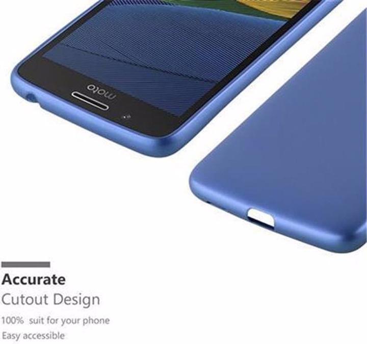 Actual product image Cadorabo TPU Matt Metallic Cover (Motorola Moto G5)