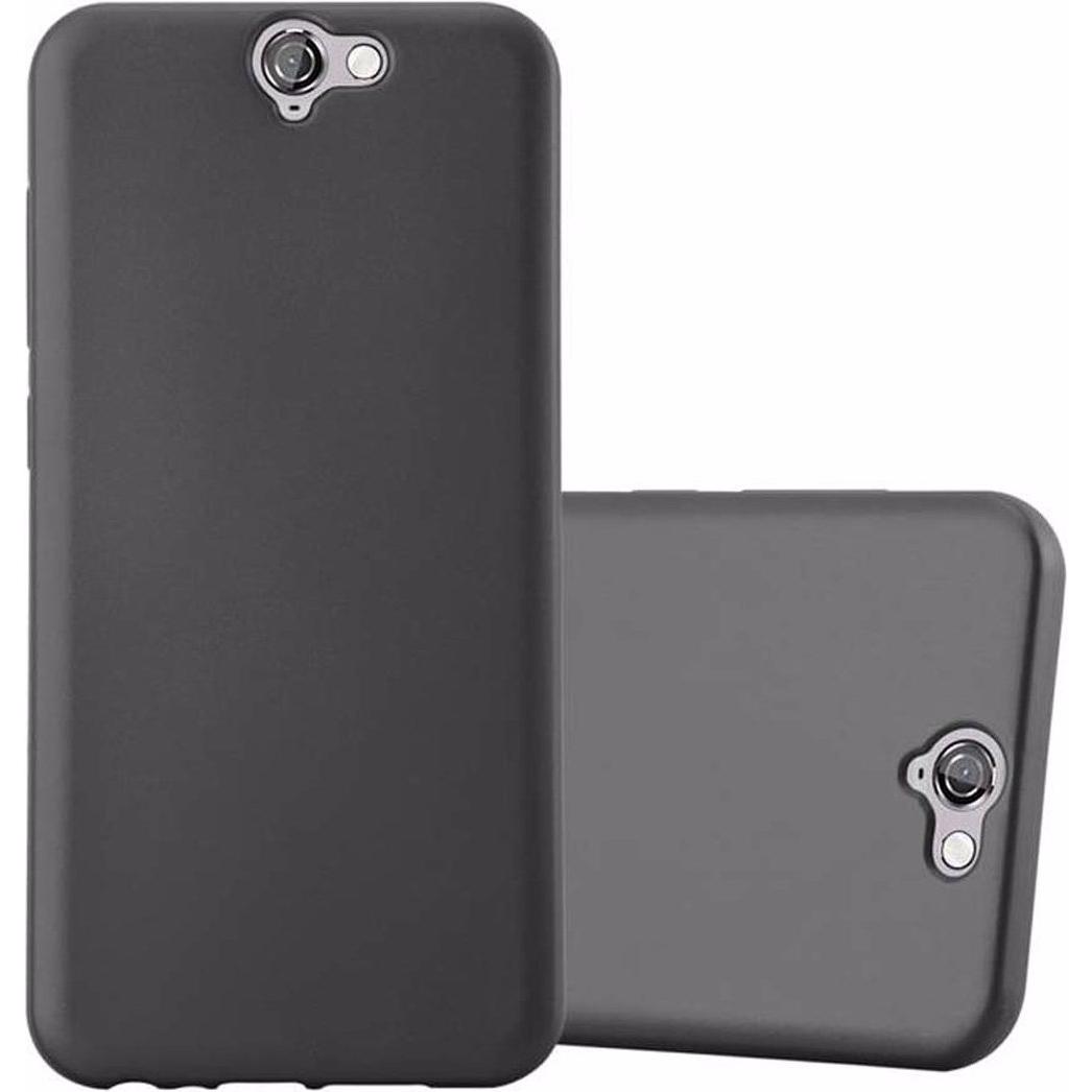 Cadorabo TPU Matt Metallic Cover (HTC One A9), Smartphone Hülle, Grau