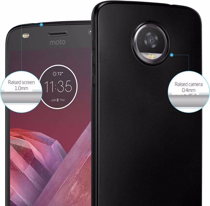 Produktbild Cadorabo TPU Matt Metallic Cover (Motorola Moto Z2)