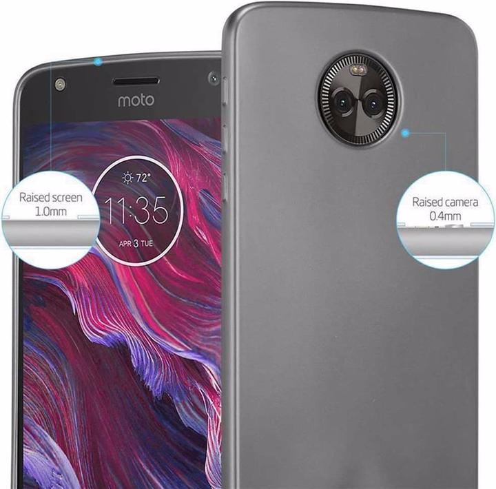 Image du produit Cadorabo Couverture métallique mate TPU (Motorola Moto X4)