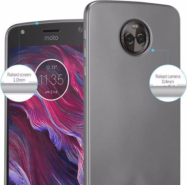 Produktbild Cadorabo TPU Matt Metallic Cover (Motorola Moto X4)