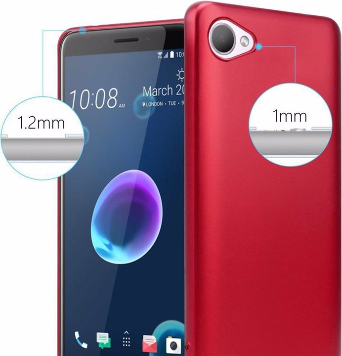 Produktbild Cadorabo TPU Matt Metallic Cover (HTC Desire 12)