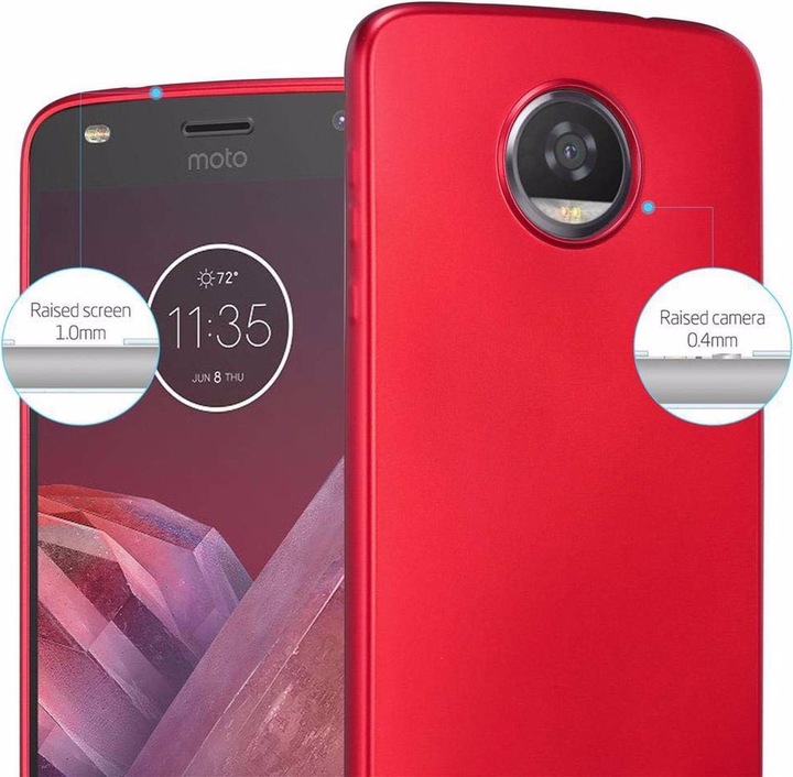Produktbild Cadorabo TPU Matt Metallic Cover (Motorola Moto Z2)