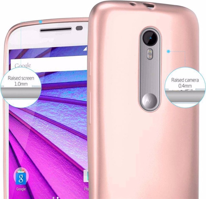 Produktbild Cadorabo TPU Matt Metallic Cover (Motorola Moto G3)